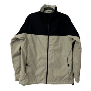 North End Women’s Beige Full Zip Outdoor All Climate Windbreaker Jacket Size M‎